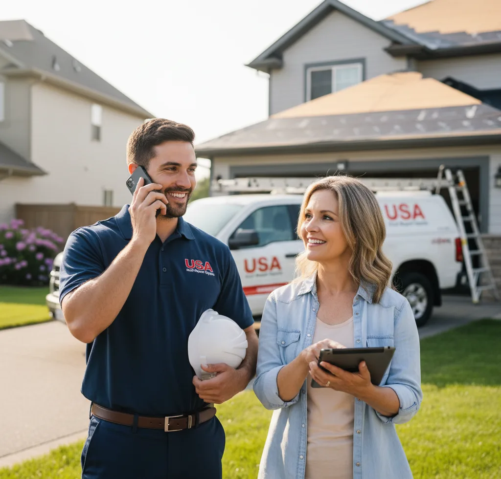 USA Roof Repair Experts customer support in Mansfield